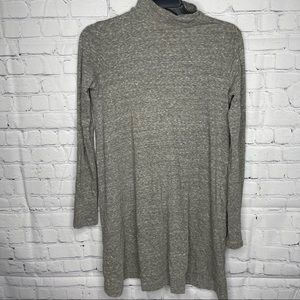 Forever 21 long sleeve midi dress in gray size XS